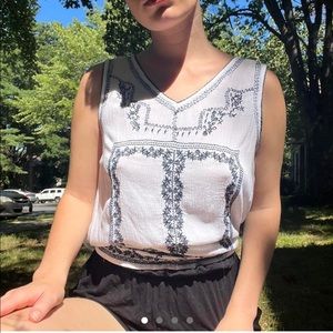 Embroidered summer top!